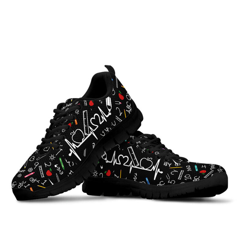 Spanish Teacher Pattern Hb Kd Sneakers, Runni- Love Sneakers