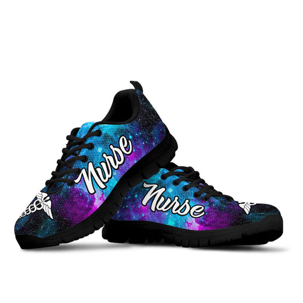 Nurse- Galaxy Sneakers, Running Shoes, Shoes For Women, Shoes For Men, Custom Shoes, L- Love Sneakers