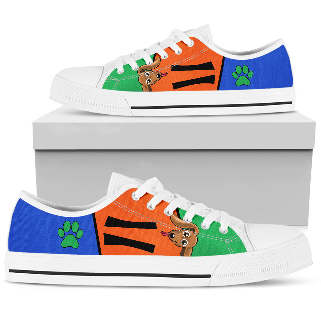 Dachshund Funny Color - Low Top - Da Shoe - Love Love Top Shoes