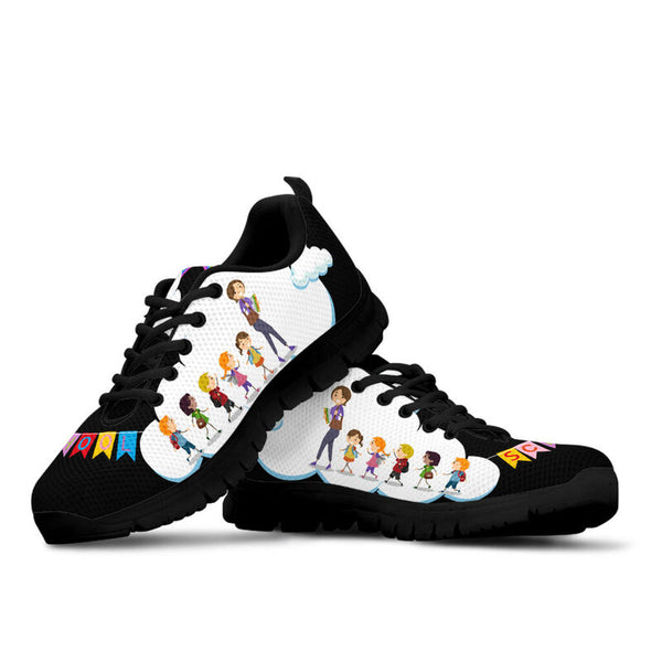 School Child Pencil Black Kd Sneakers, Runni- Love Sneakers