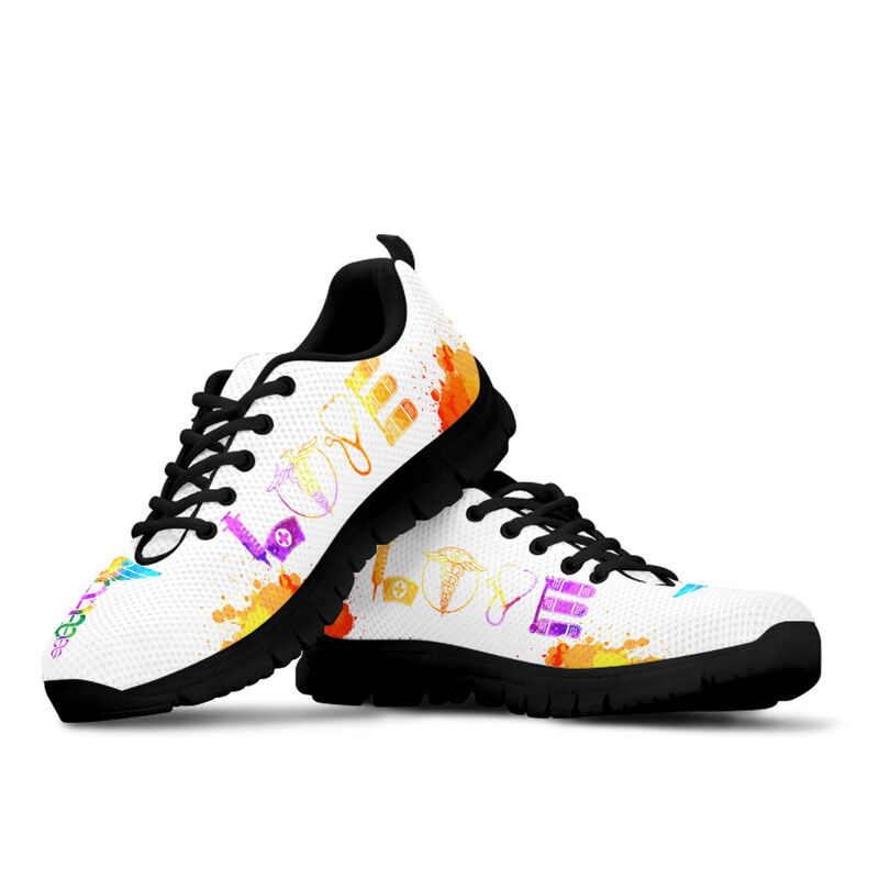 Nurse Love- White Kd Sneakers, Running Shoes, Shoes For Women, Shoes For Men, Custom Shoes,- Love Sneakers
