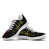 Nurse Love Heartbeat Red Black Sneakers, Running Shoes, Shoes For Women, Shoes For Men, Cust- Love Sneakers