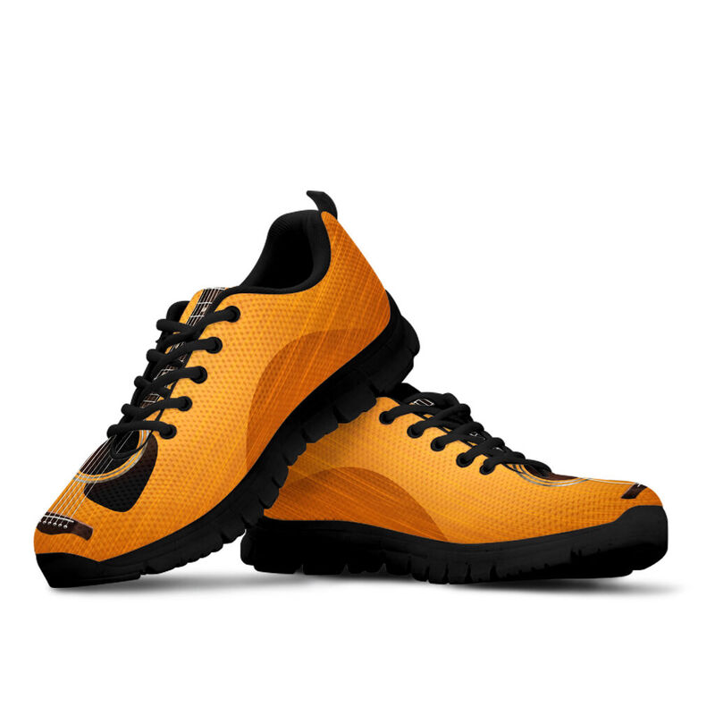 Guitar Realistic Shoes Sneakers, Running Shoes, Shoes For Women, Shoes For Men, Custom Shoes- Love Sneakers
