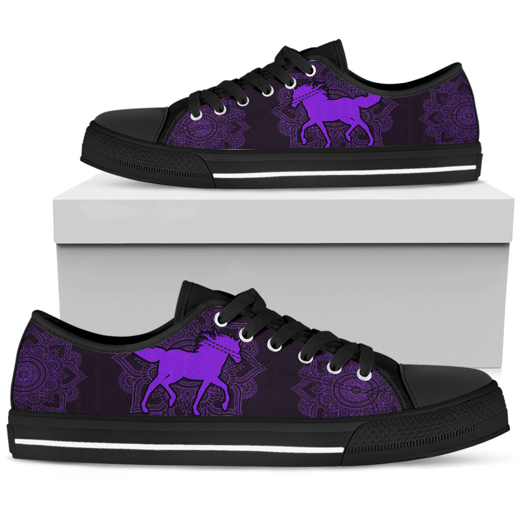 Horse Mandala Low Top  Shoes