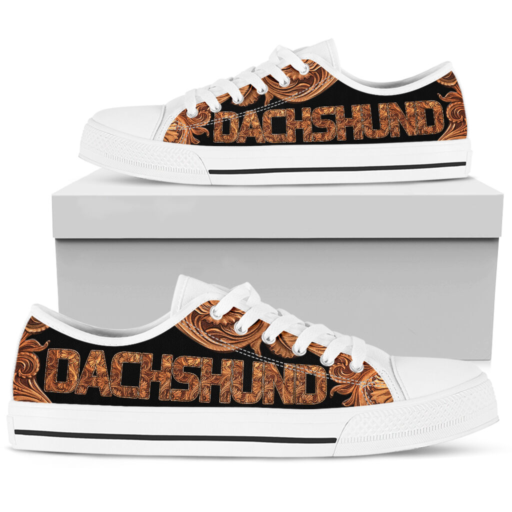Dachshund Wood Sculpture - Low Top - Nnd Shoe - Love Love Top Shoes