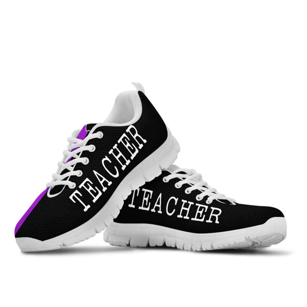 Teacher Strong Purple Black Kd Sneakers, Running Shoes, Shoes For Women, Shoes For Men, Cust- Love Sneakers