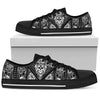 Skull Rose Low TopShoe - Love Low Top Shoes