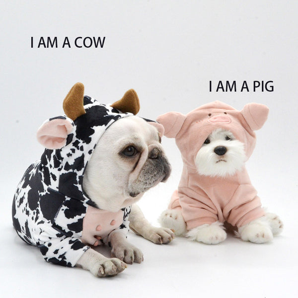 Cow Shape Pet Supplies Creative Dog Clothes