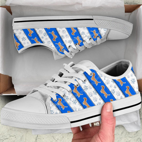 Dachshund Funny Line - Low Top Shoe - Love Love Top Shoes