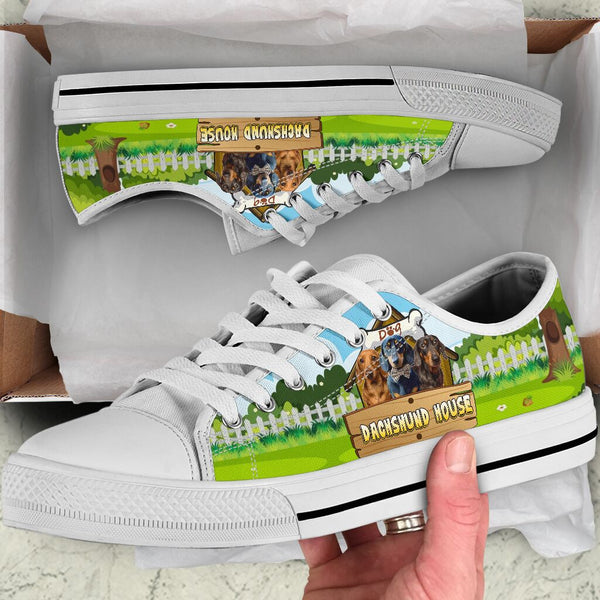 Dachshund House - Low Top Shoe - Love Love Top Shoes