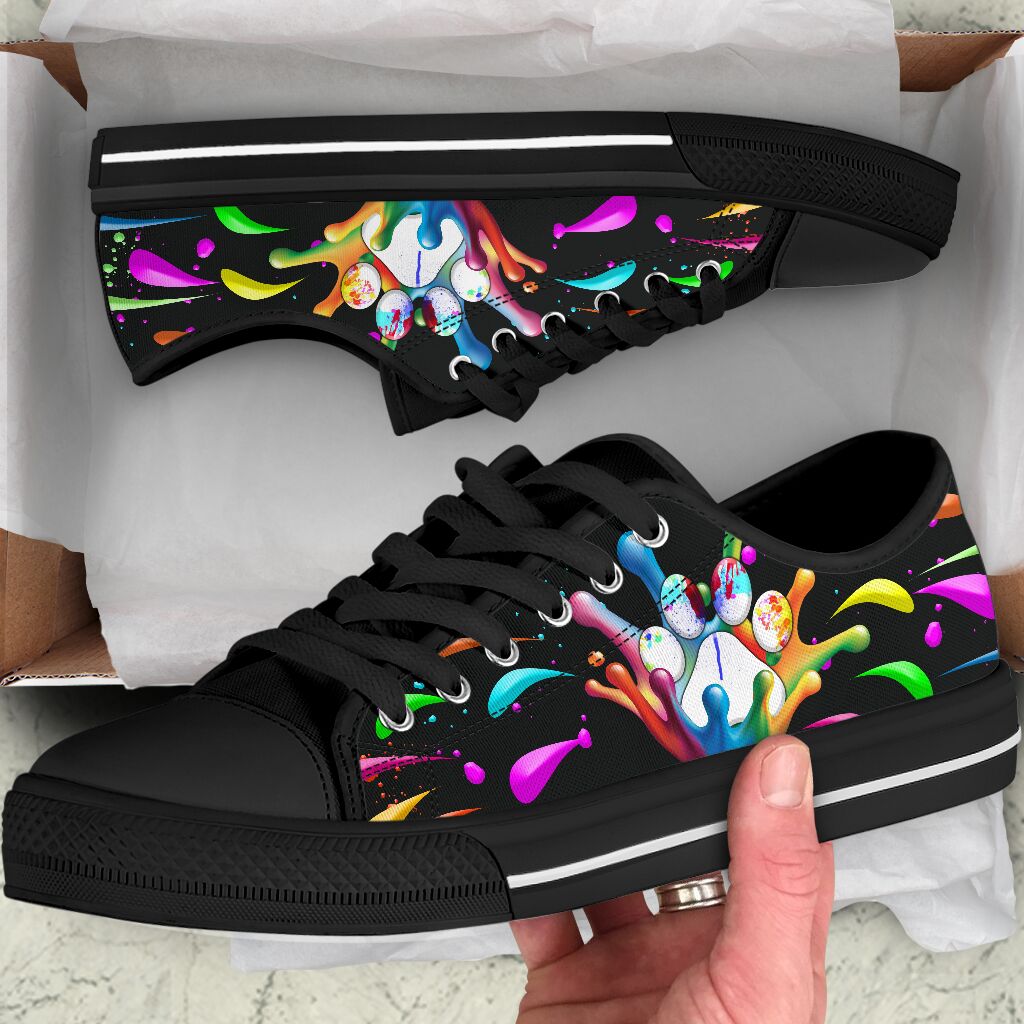 Dog Mom Color Splash - Low TopShoe - Love Love Top Shoes