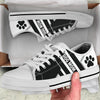 Dog Paw Black Line - Low Top Shoe - Love Love Top Shoes