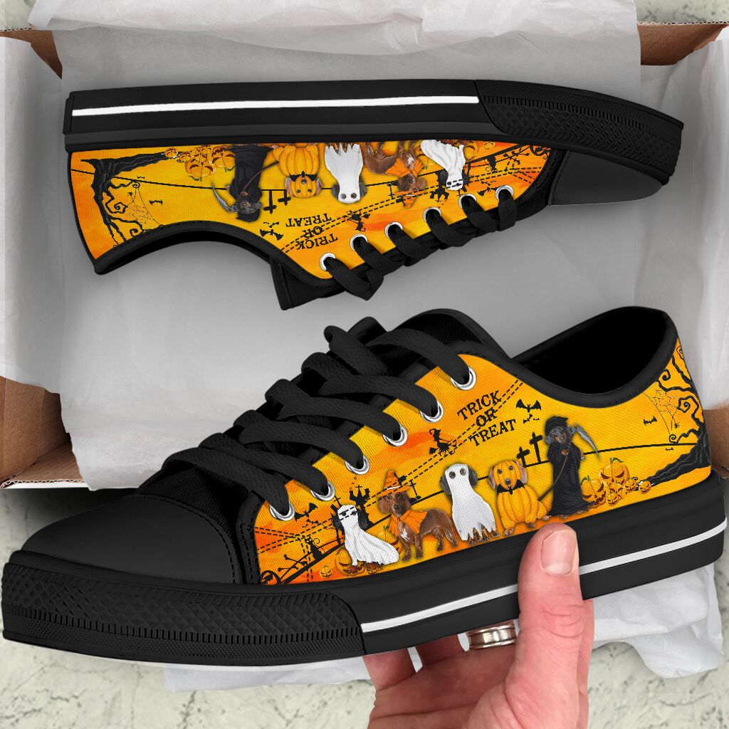 Dachshund Halloween - Low Top - NndShoe - Love Love Top Shoes