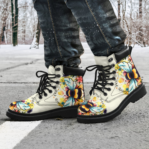 Bee Flower Watercolor - Love All Season Boots