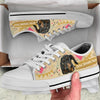 Dachshund In Drawing Background - Low Top Shoe - Love Love Top Shoes