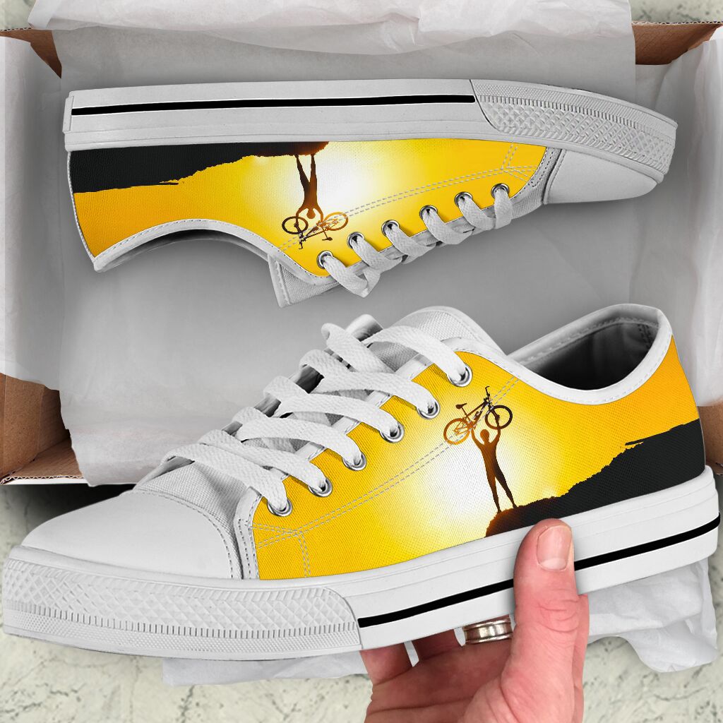 Mountain Bike Cyclist- Low Top Shoe - Love Love Top Shoes