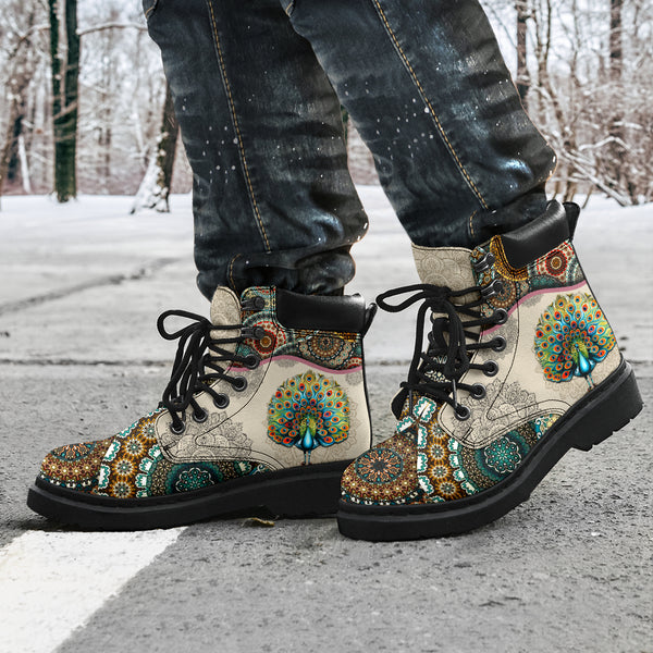 Peacock - Vintage Mandala Asboot Sky Kd - Love All Season Boots