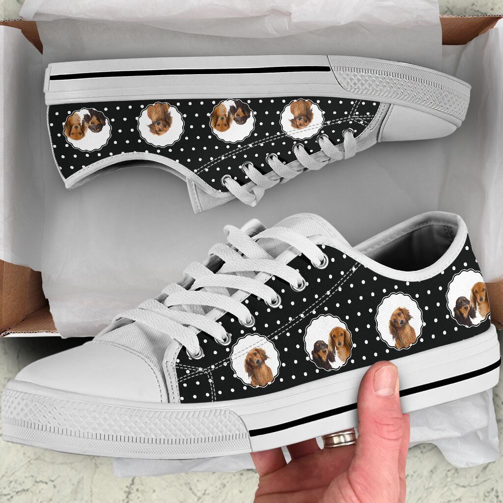 Dachshund Low Top Shoes - Love Low Top Shoes