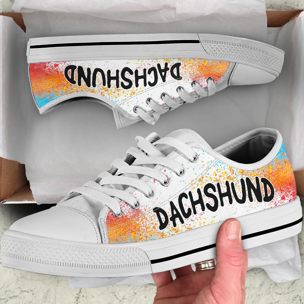 Dachshund Color Halftone - Low Top - Nnd Shoe - Love Love Top Shoes