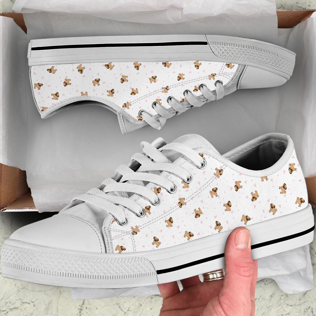 Pug Shoes -  Love Low Top Shoes