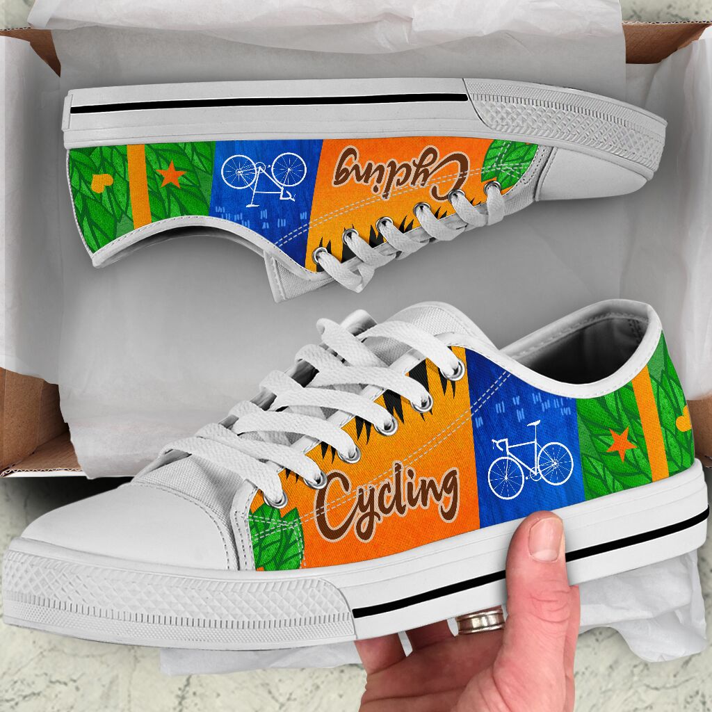 Cycling Three Color - Low Top Shoe - Love Love Top Shoes