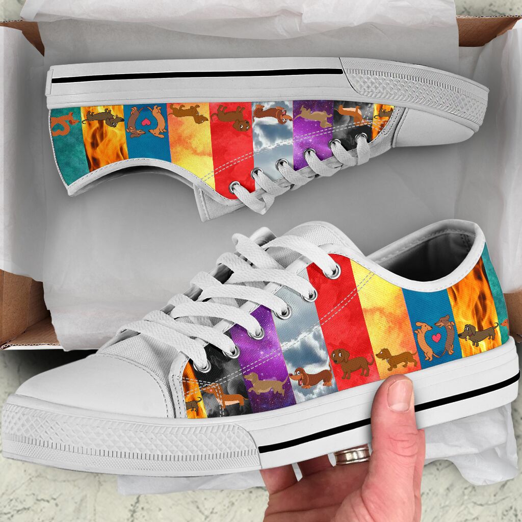 Dachshund Low Top - Dt02 Shoe - Love Love Top Shoes