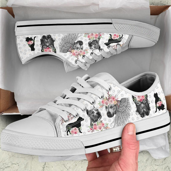 Dog - Pitbull - Low Top Shoe - Love Love Top Shoes