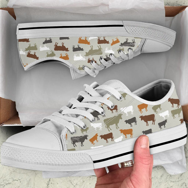 Cow Low Top Shoe - Love Love Top Shoes