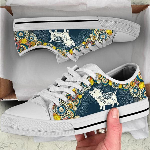 Pig Mandala FlowerShoes