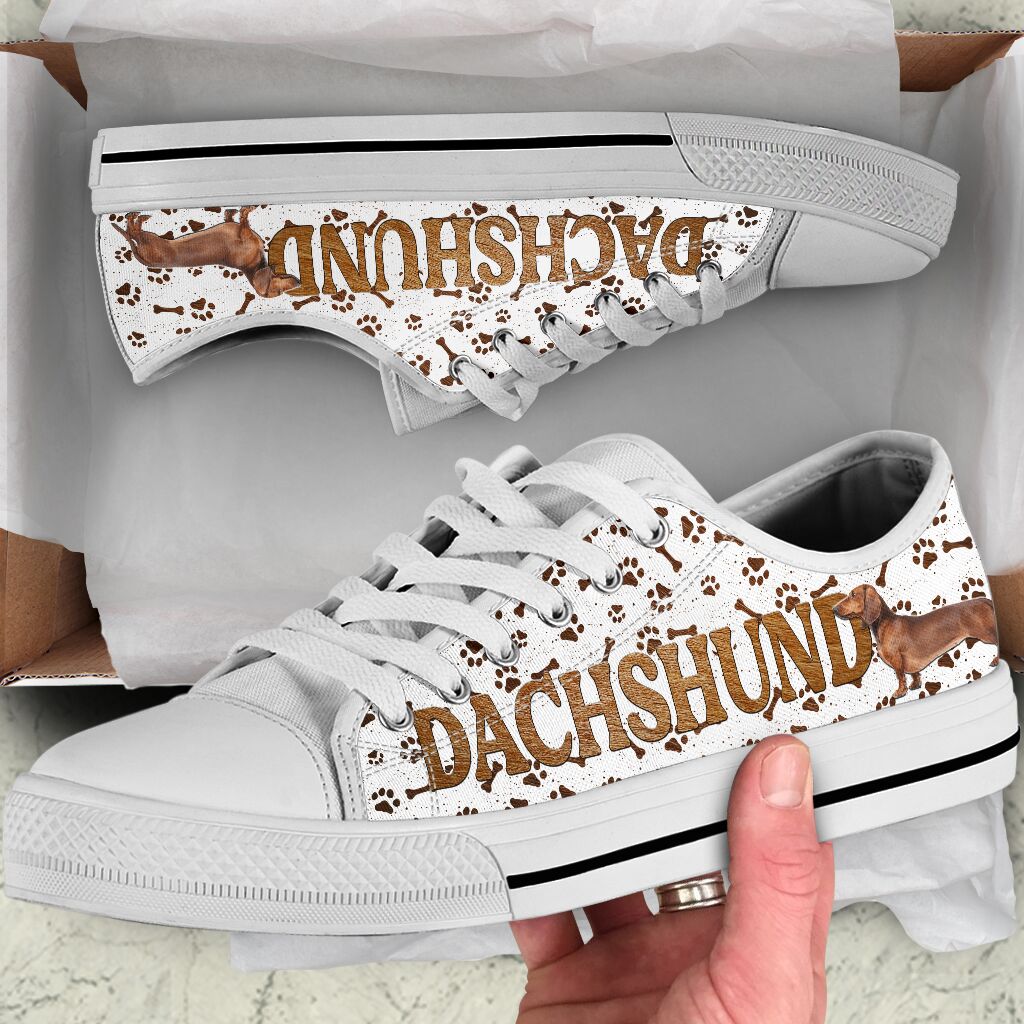 Dachshund Fur Texture - Low Top Shoe - Love Love Top Shoes