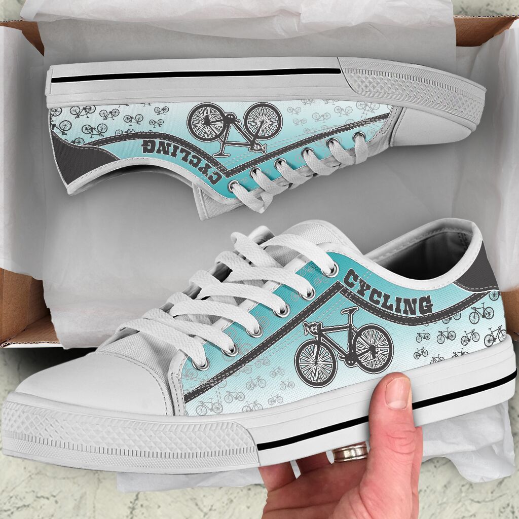 Cycling Stripes Gradient - Low Top Shoe - Love Love Top Shoes