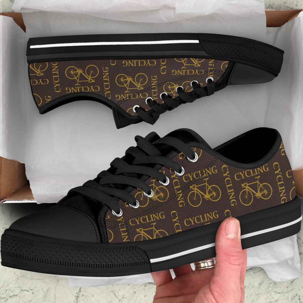 Cycling Leather Pattern - Low Top Shoes Shoe - Love Love Top Shoes