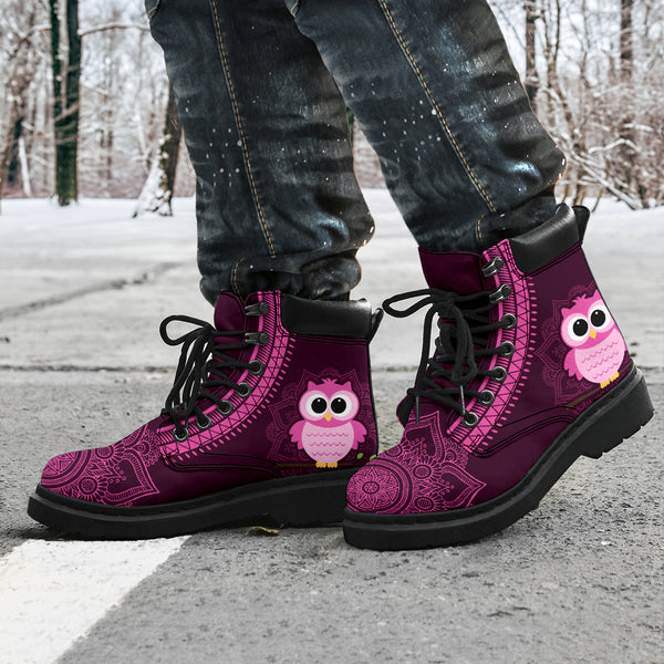 Owl Mandala Asboots - Love All Season Boots