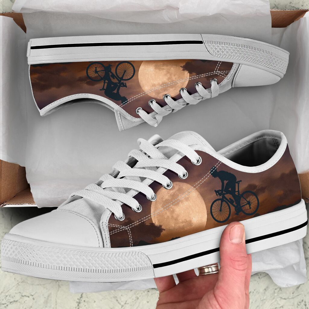 Cycling Moon - Low Top Shoe - Love Love Top Shoes