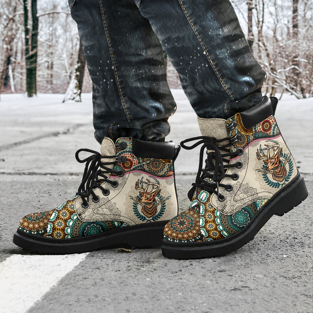 Deer - Vintage Mandala Asboot Sky 2- Love All Season Boots