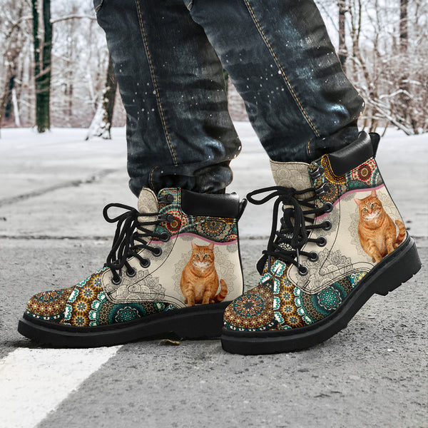 Ginger Cat - Vintage Mandala Asboot Kd - Love All Season Boots