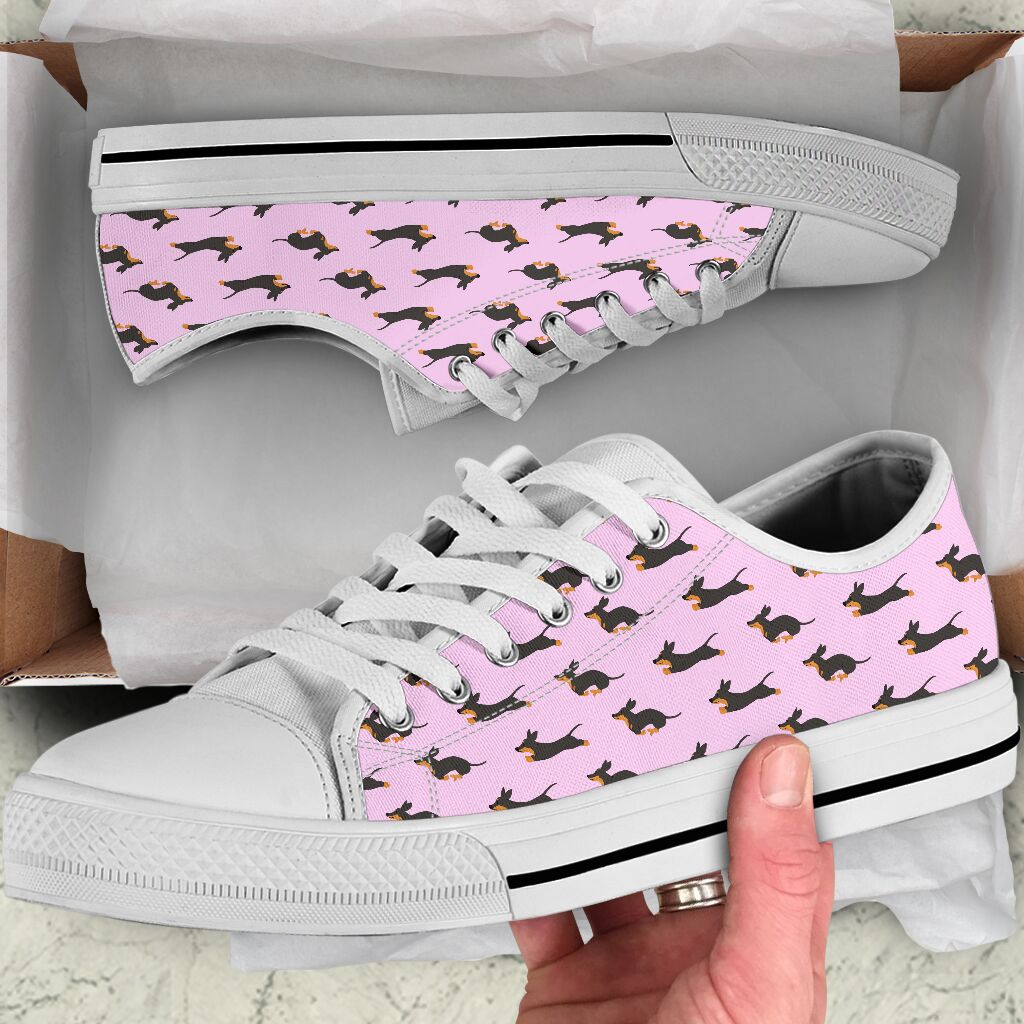 Dachshund Low Top Shoes - Love Low Top Shoes