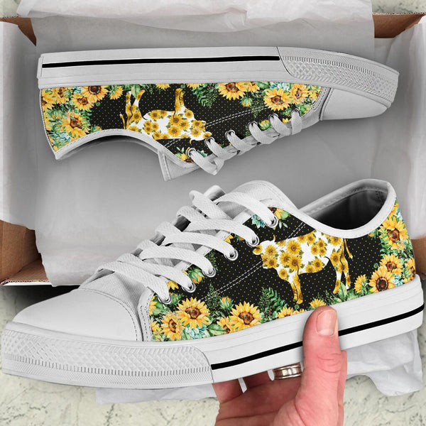 Cow - Sunflower - Lowtop Shoe - Love Love Top Shoes