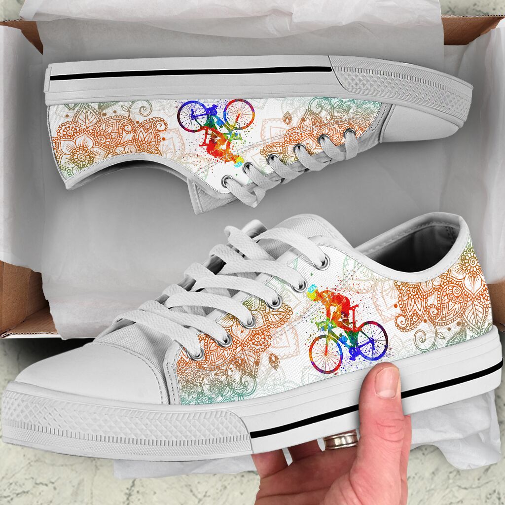 Cycling Mandala Color - Low Top Shoe - Love Love Top Shoes