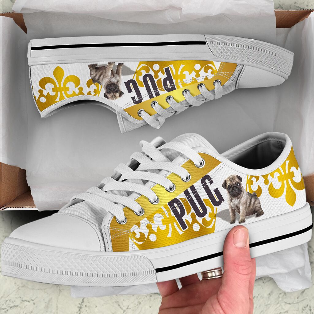 Pug Crown - Low Top Shoe - Love Love Top Shoes