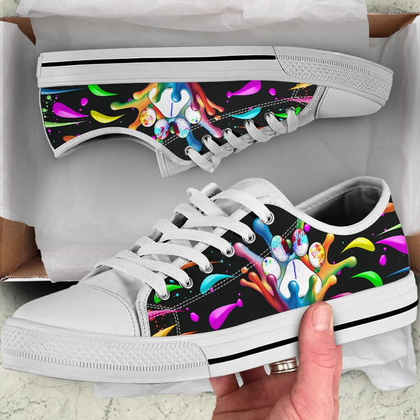 Dog Mom Color Splash - Low Top Shoe - Love Love Top Shoes