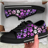 Dog Paw Purple Galaxy - Low TopShoe - Love Love Top Shoes