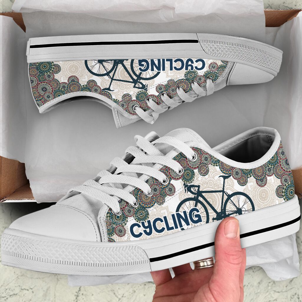 Cycling Mandala - Low Top Shoe - Love Love Top Shoes