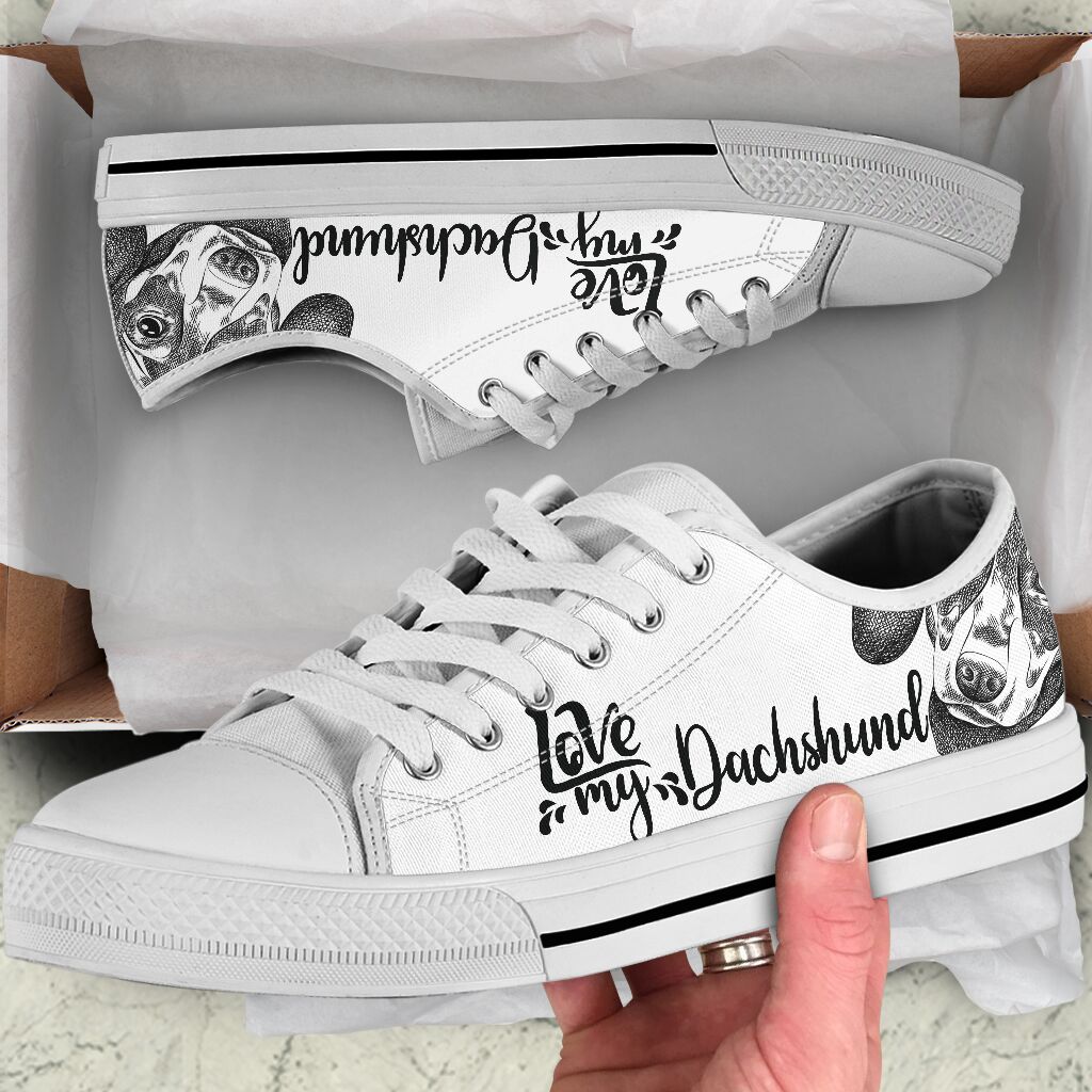 Love My Dachshund - Low Top Shoe - Love Love Top Shoes