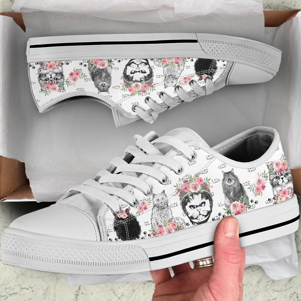 Low Top - Persian Cat Shoe - Love Love Top Shoes