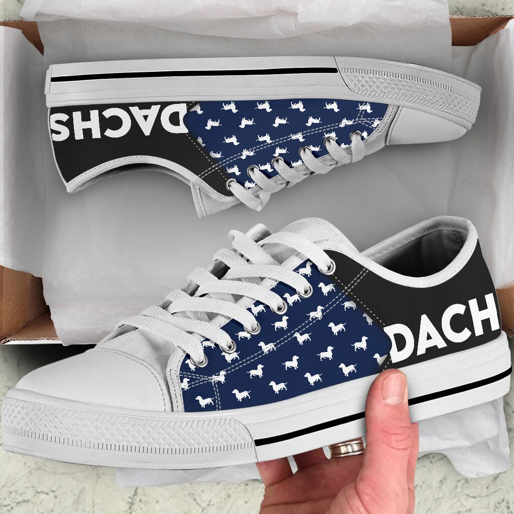 Dachshund Text - Low Top Shoe - Love Love Top Shoes