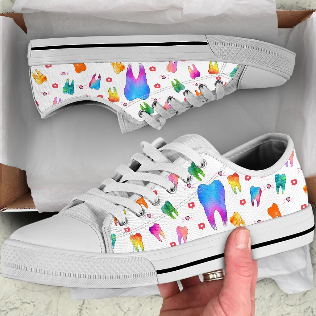 Dentist White - Low Top Shoe - Love Love Top Shoes