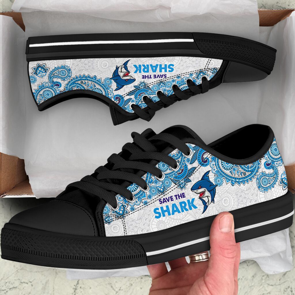 Save The Shark - Shark Low Top Shoe - Love Love Top Shoes