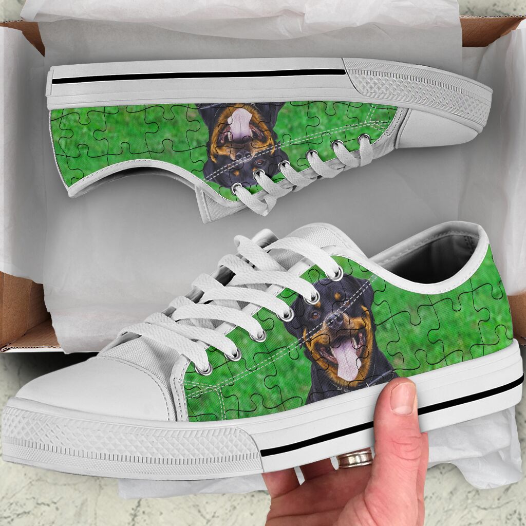 Rottweiler Puzzle - Low Top Shoe - Love Love Top Shoes