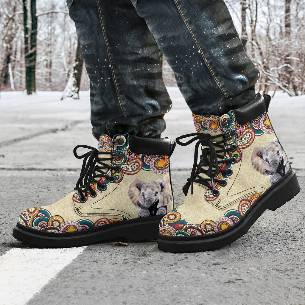 Elephant Paisley Seamless Asboot - Lqt - Love All Season Boots